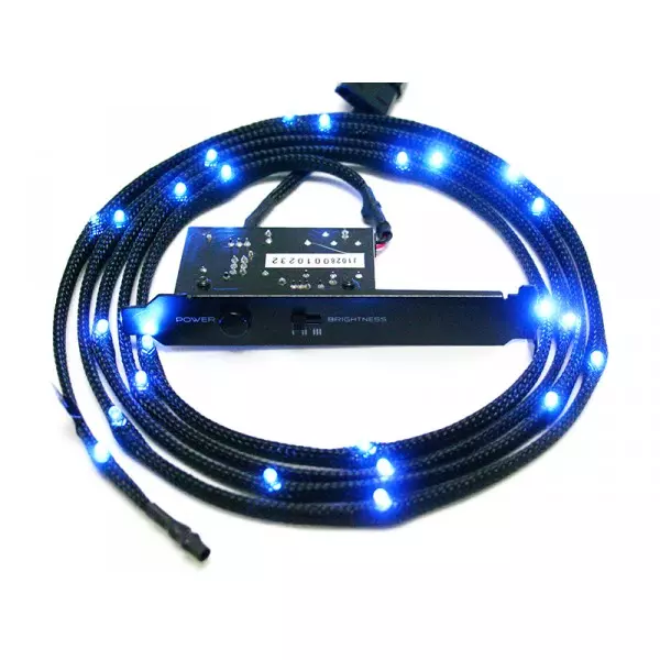 Blue Sleeved LED Cable