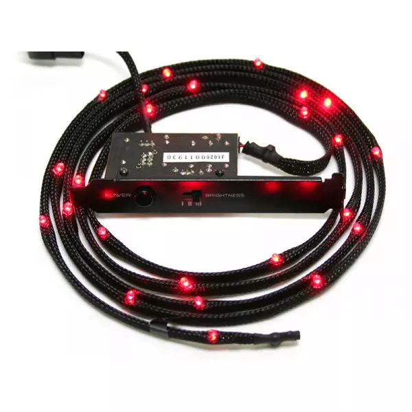 Red Sleeved LED Cable