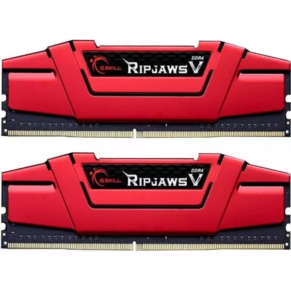 GSkill 16GB 2400MHz DDR4 RipJawsV Blazing Dual Channel Red 