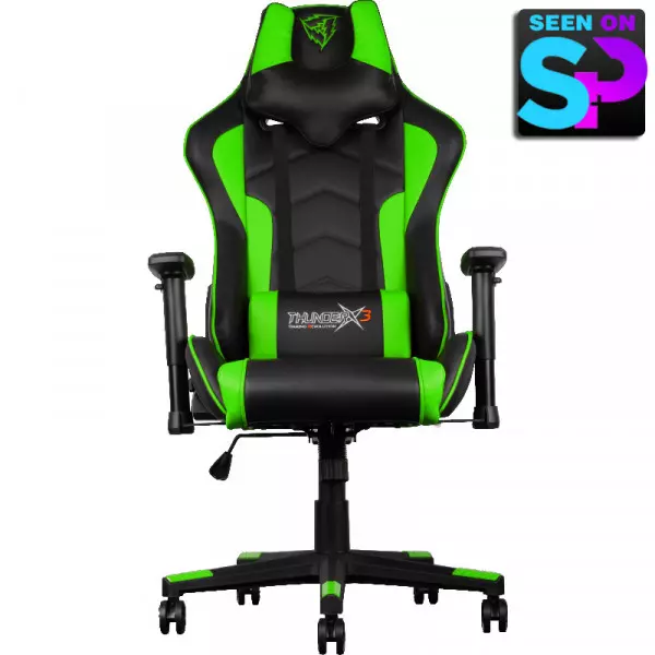 Aerocool Black & Green ThunderX3 TGC22 Adjustable Ergonomic Gaming Chair