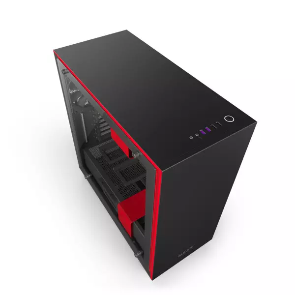 NZXT H700 Black and Red Mid Tower