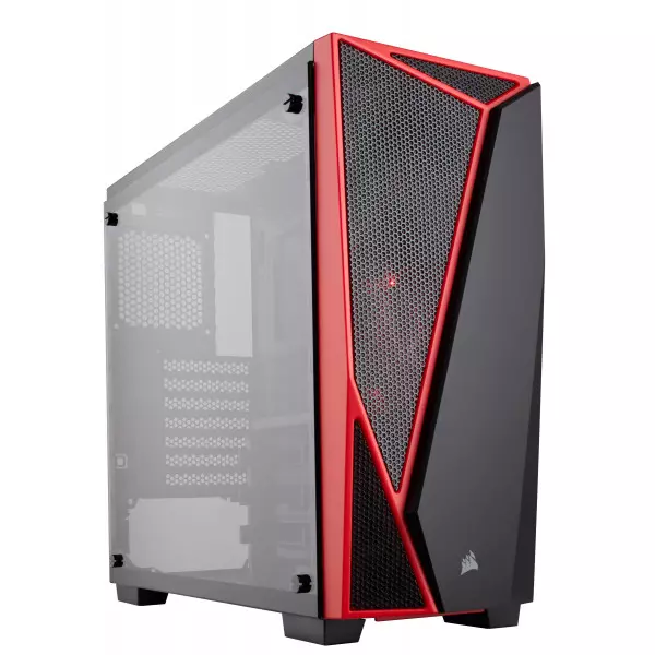 Corsair Carbide Spec-04 Tempered Glass Red Mid Tower