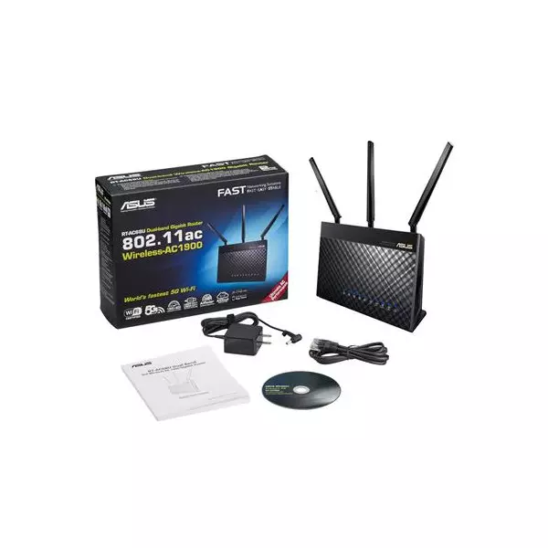 Asus Dual-Band Wireless AC1900 Gigabit MiMo Router RT-AC68U
