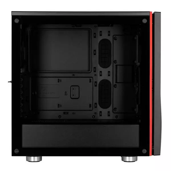 Corsair Carbide Spec-06 Black & Red Tempered Glass