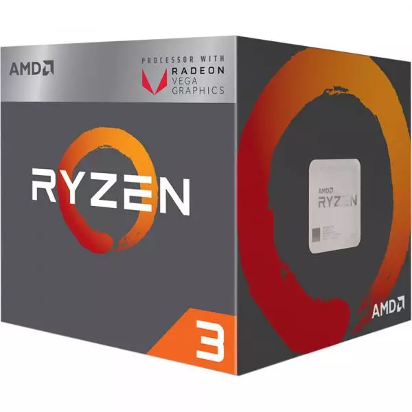 AMD Ryzen 3 3200G 4-Core 4 Thread (Base-3.6Ghz Boost-4GHz)