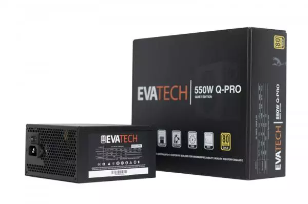 EVATECH 550W Q-PRO Gold ATX Power Supply