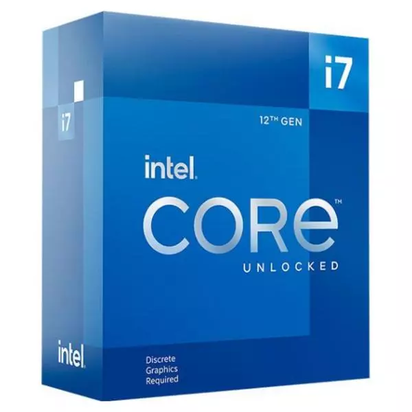 Intel Core i7 12700K Alder Lake 12 Core 20 Thread (Base-3.6GHz Boost-5GHz)