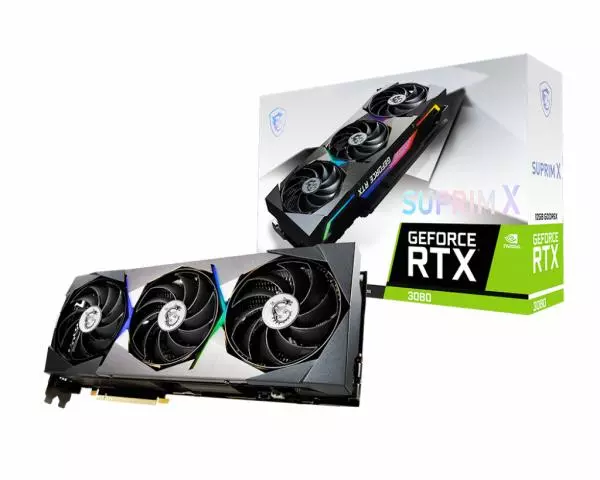 MSI GeForce RTX 3080 Suprim X 12GB LHR 