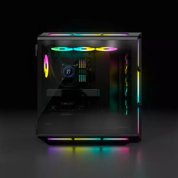 Corsair iCue 5000T RGB Tempered Glass Black