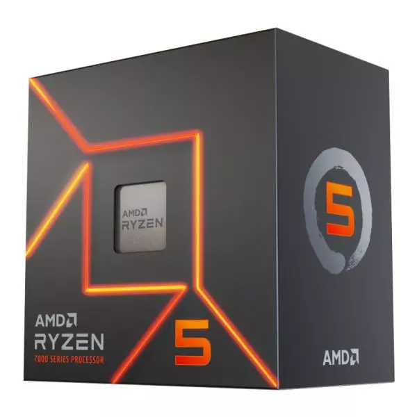 AMD Ryzen 5 7600 6-Core 12 Thread (Base-3.8GHz Boost-5.2GHz)
