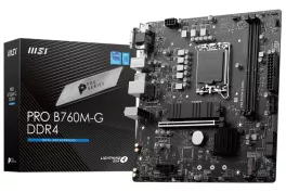 MSI Pro B760M-G mATX DDR4 Intel LGA1700 Motherboard