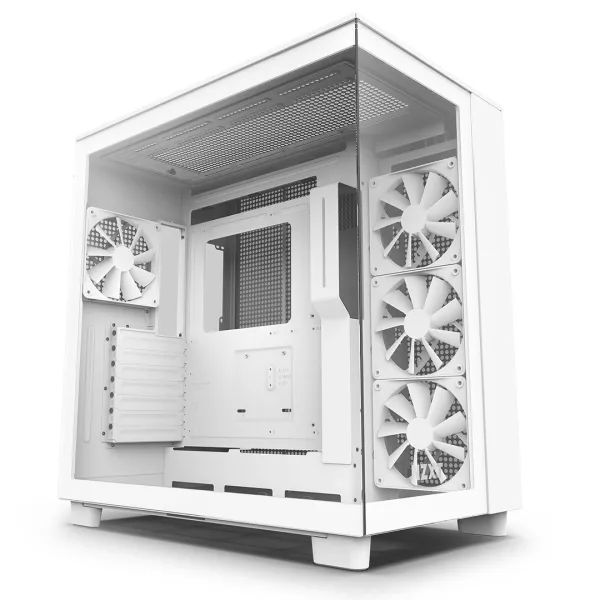 NZXT H9 Flow Mid Tower White Case