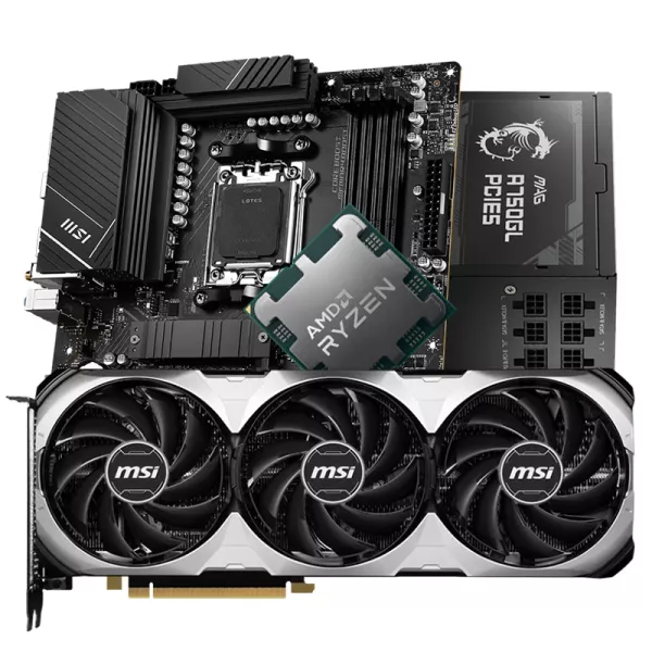 AMD 7800X3D MSI DIY Bundle A(B650M/750W/4070TIS)