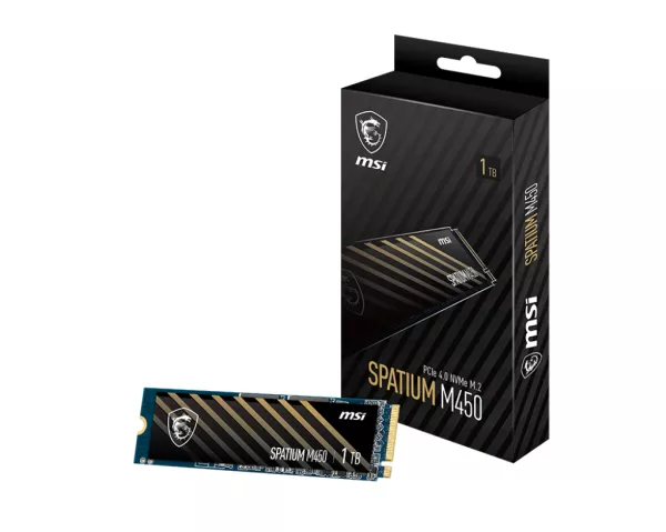 MSI 500GB Spatium M450 M.2 NVMe SSD 3600MB/s - Sold Out