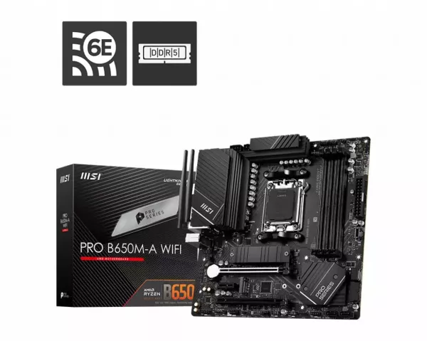 MSI B650M-A PRO WiFi DDR5 mATX Motherboard w/ WiFi 6E & BT5.2 - Sold Out