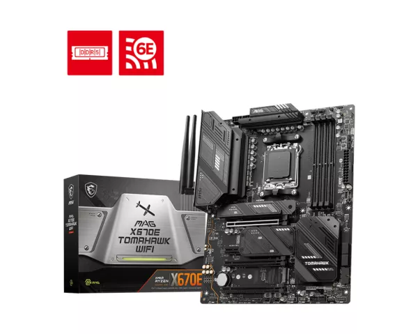 MSI X670E Tomahawk WiFi DDR5 ATX Motherboard w/ WiFi 6E & BT5.2