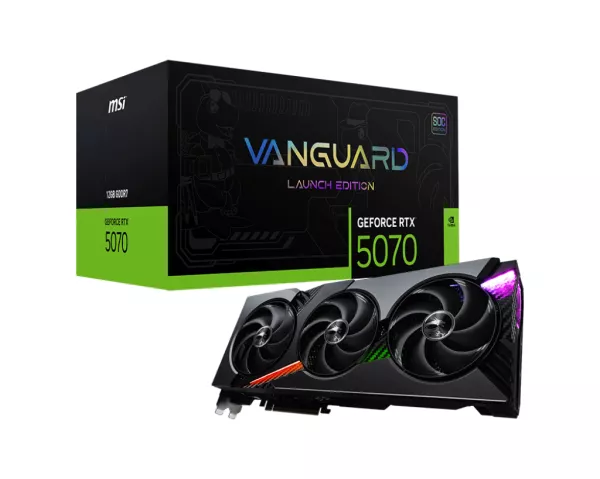 MSI GeForce RTX 5070 12G Vanguard SOC Launch Edition