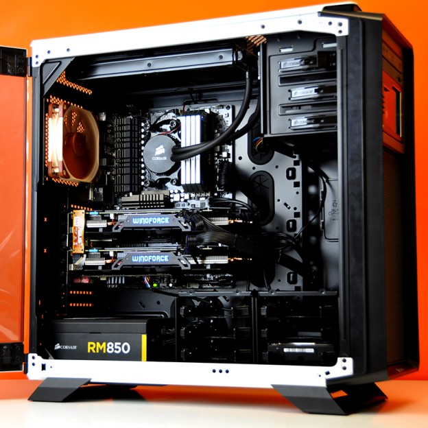 AMD Ultimate Custom Gaming PC in Corsair Graphite 760T White