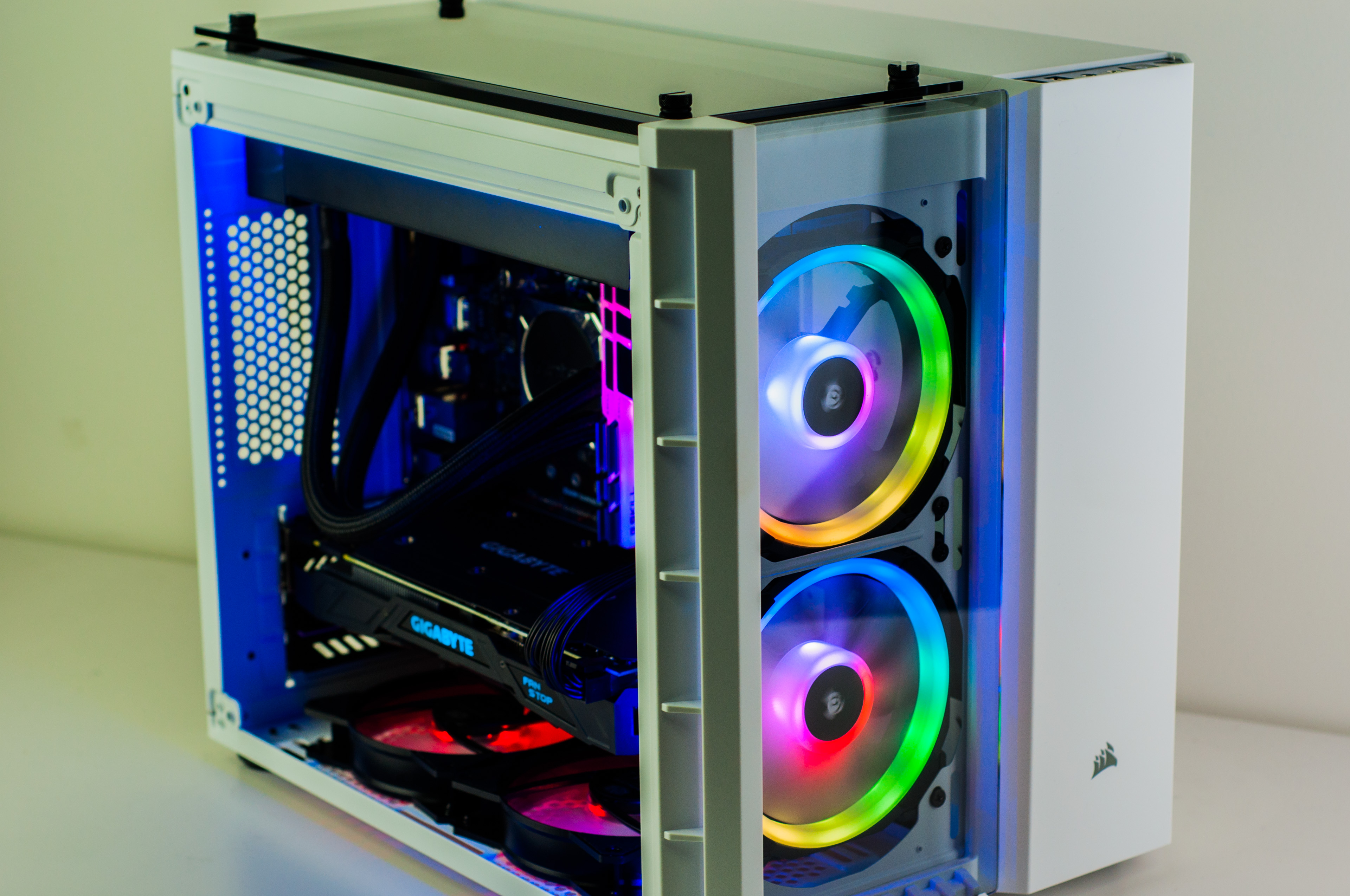 Valkyrie Gaming PC In Corsair Crystal 280X RGB White Evatech News