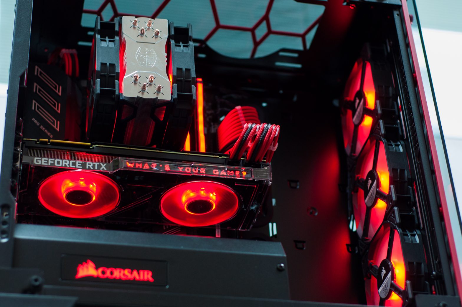 Valkyrie Gaming PC in Corsair 570X Black & Red RGB