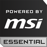 Powered by MSI Essential badge